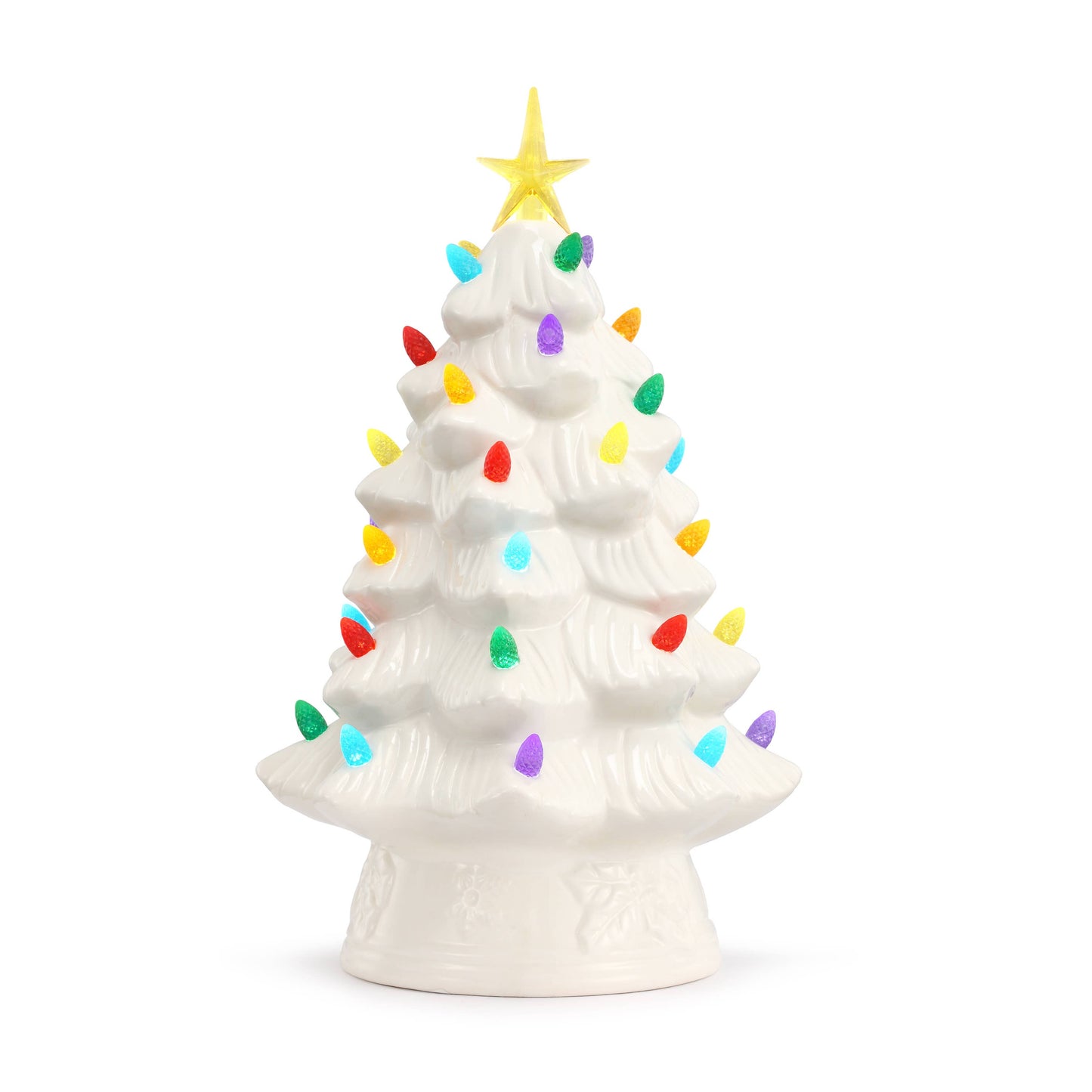 12" Nostalgic Tree - White