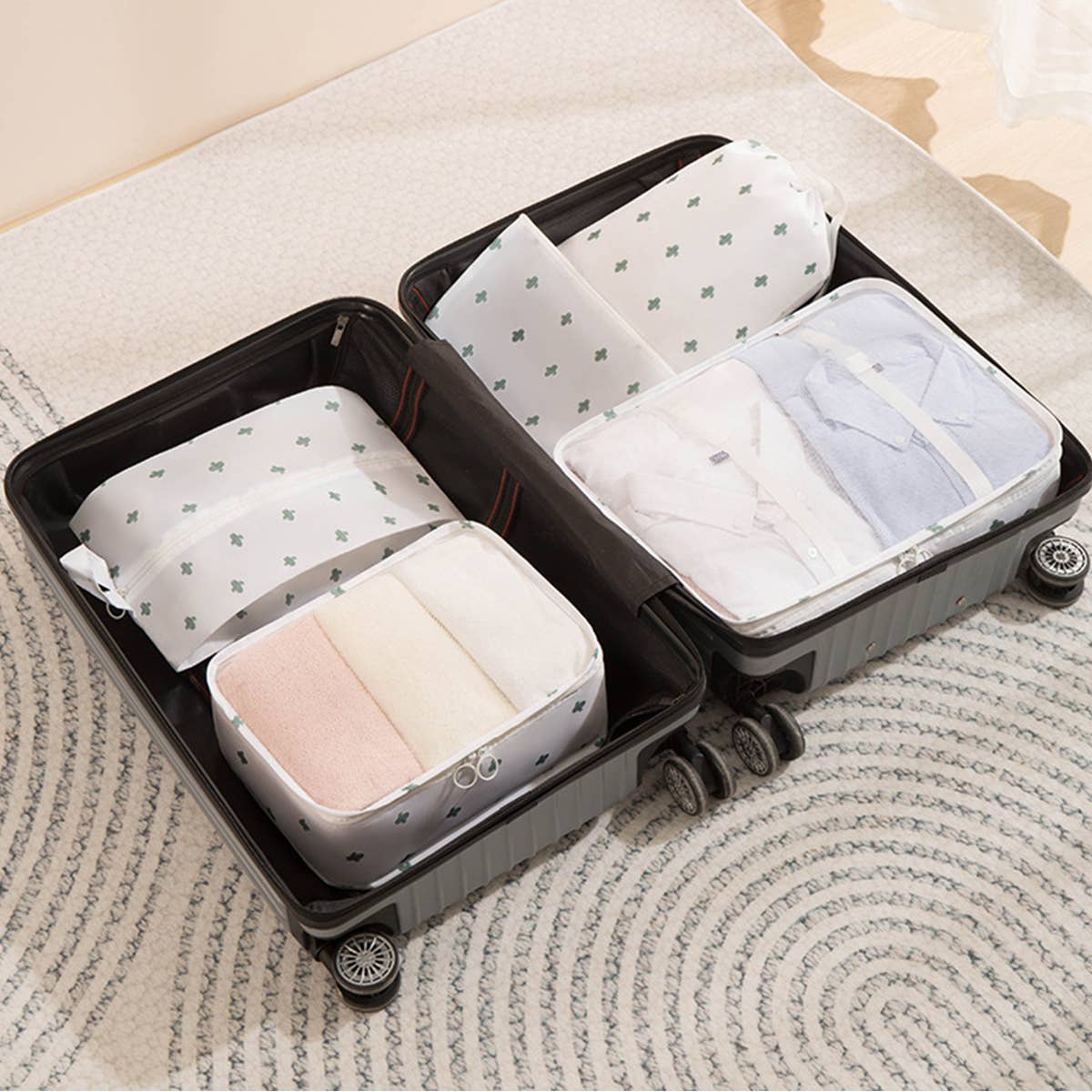 5 SET LIGHTWEIGHT TRAVEL LUGGAGE ORGANIZER