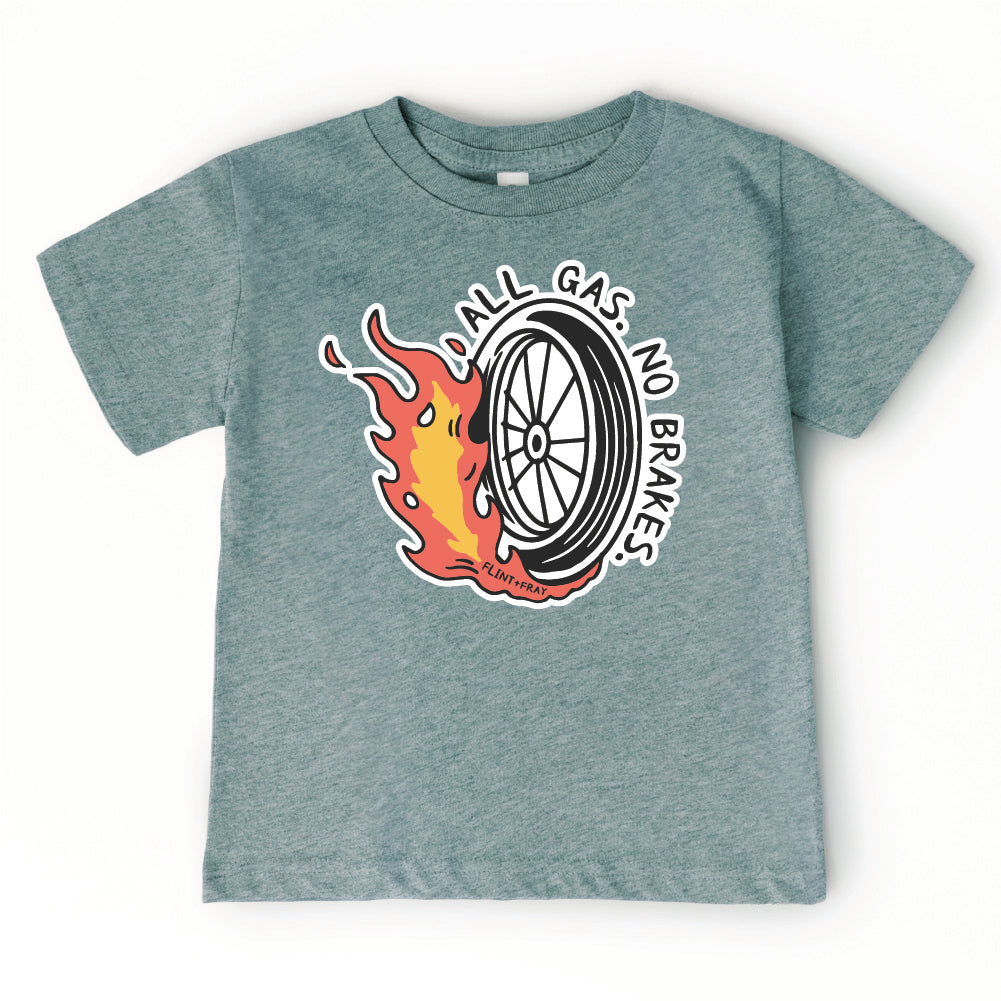 All Gas No Brakes Kids Tee