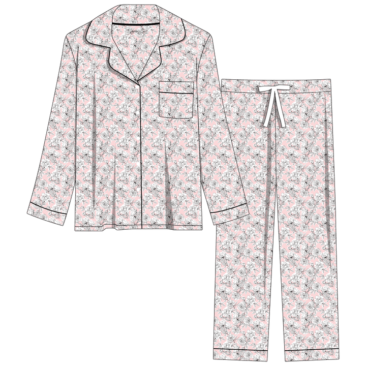 Allie Floral Bamboo Women's Luxe Lounge Set