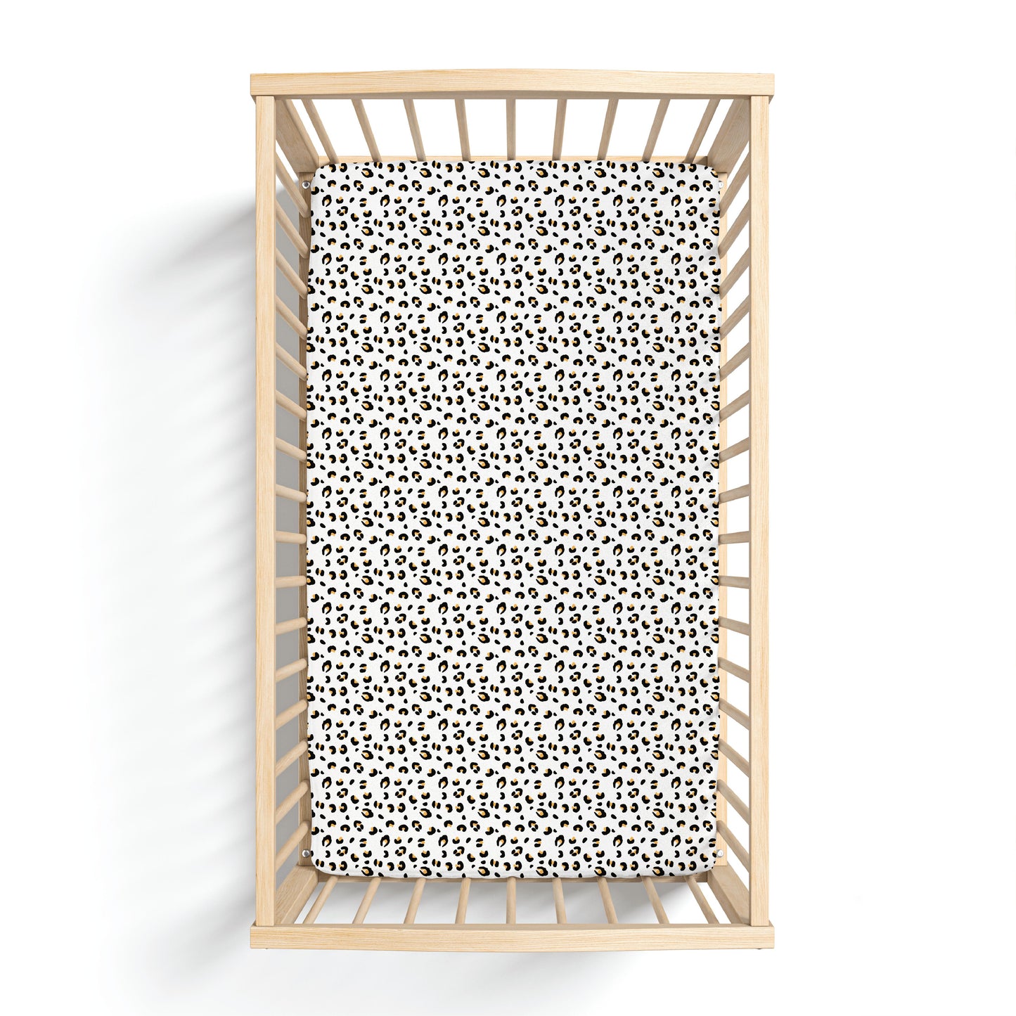 Allie Leopard Bamboo Crib Sheet-Crib Sheet-Laree + Co.