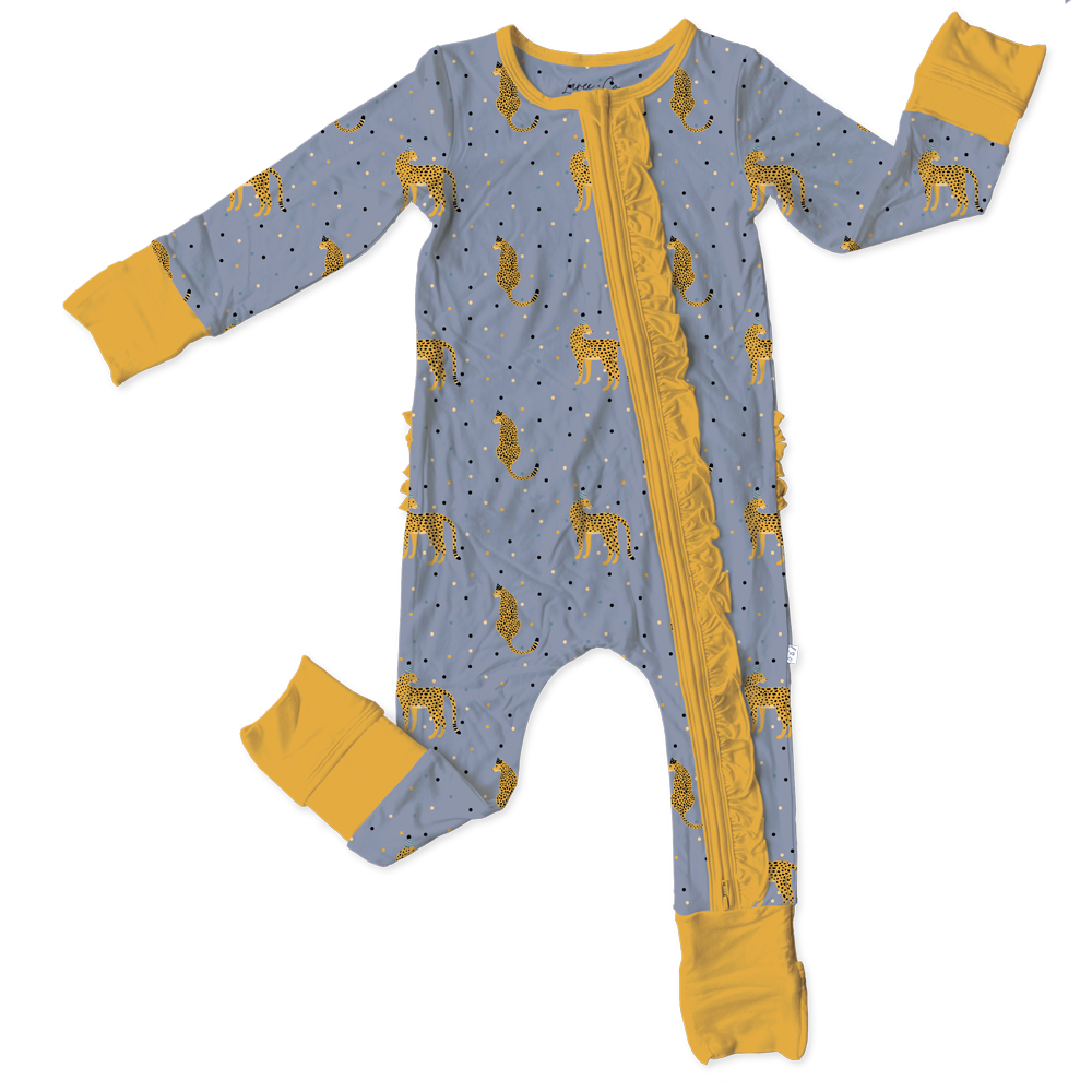 Birthday 2024 Bamboo Ruffle Convertible Footie