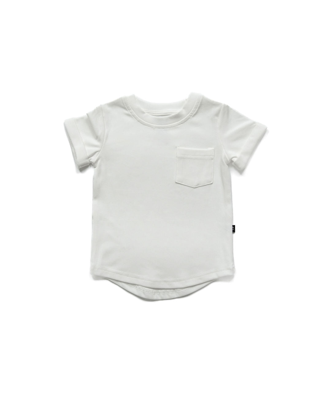 Cream Kids Pocket Tee