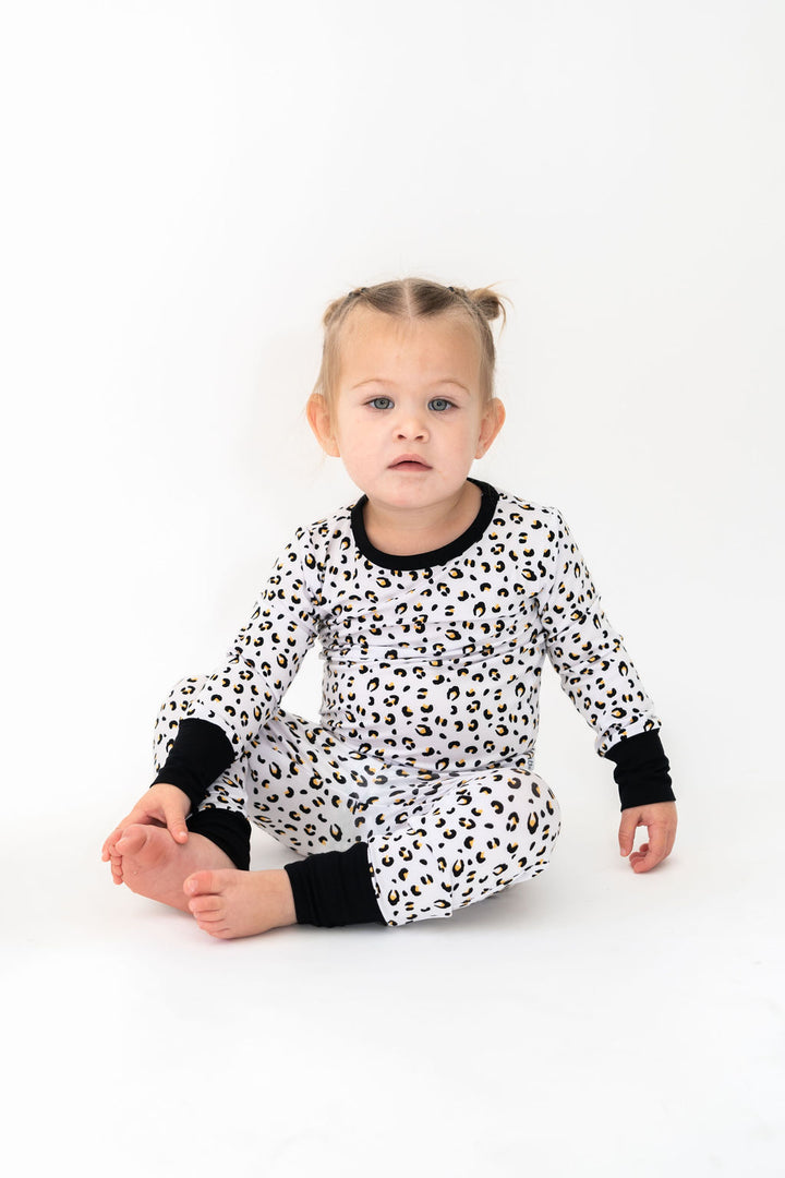 Allie Leopard Bamboo 2-Piece Long Sleeve Set