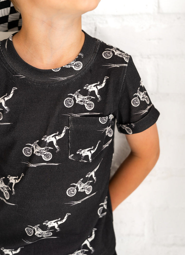 Dirt Bike Kids Pocket Tee