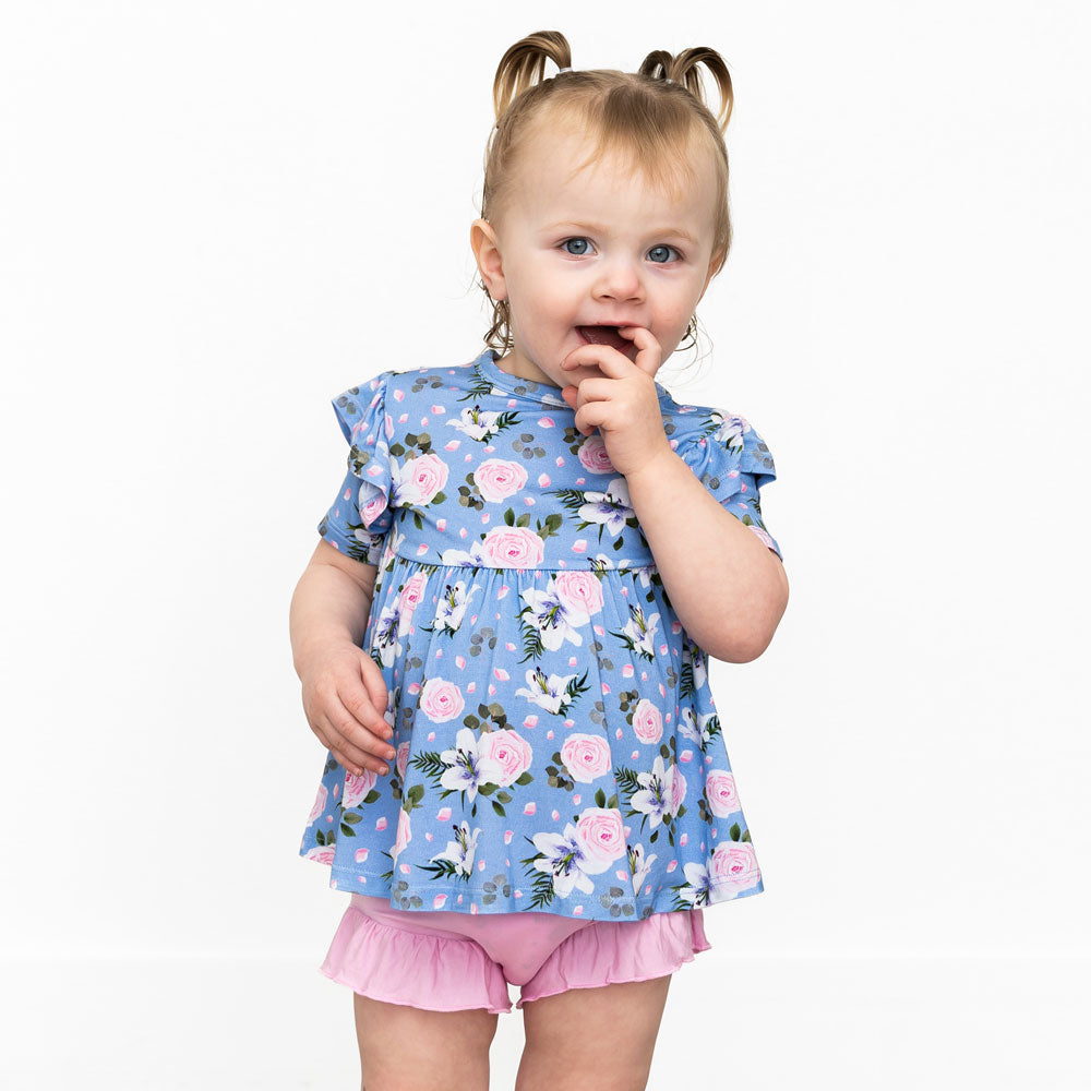 Lillian Floral Bamboo Peplum Top – Laree + Co.