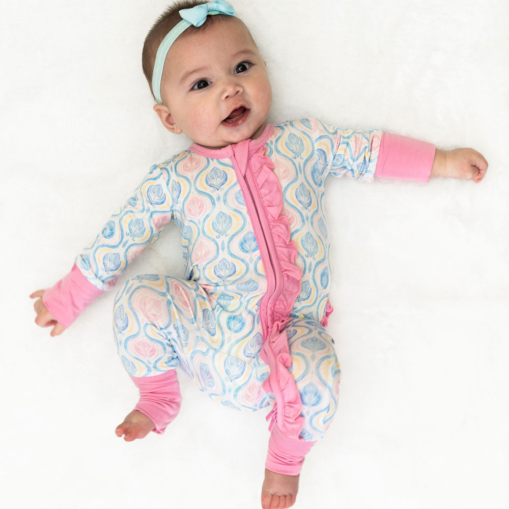 Kayliana Bamboo Ruffle Convertible Footie – Laree + Co.