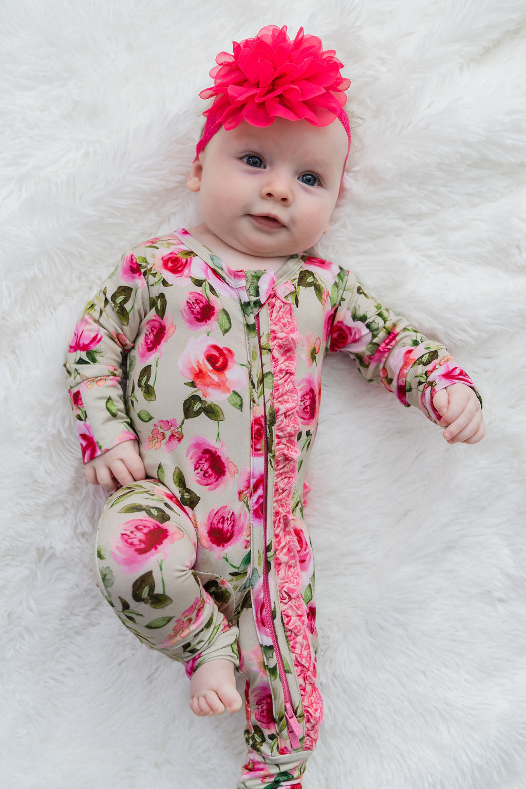 Lochlyn Bamboo Ruffle Convertible Footie