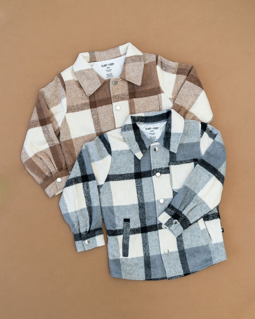 Black Plaid Kids Jacket