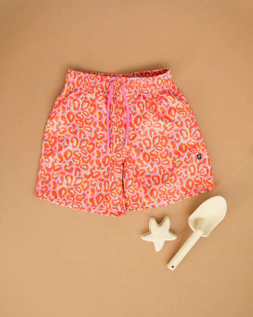 Neon Leopard Hybrid Kids Shorts