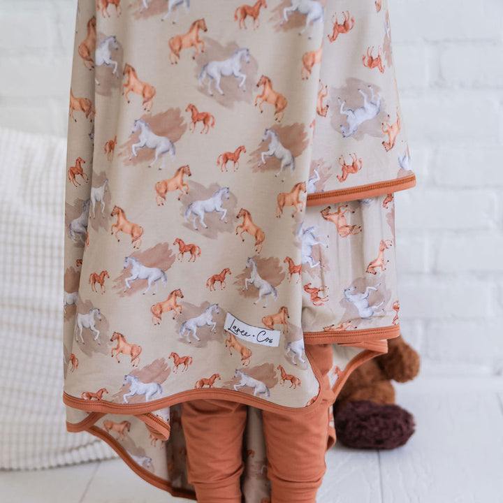 Ember Tan Bamboo Toddler Blanket