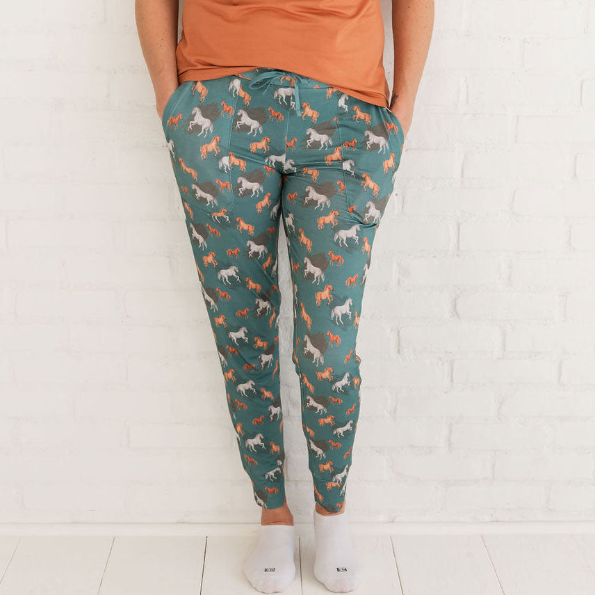 Ember Teal Bamboo Women's Lounge Pants