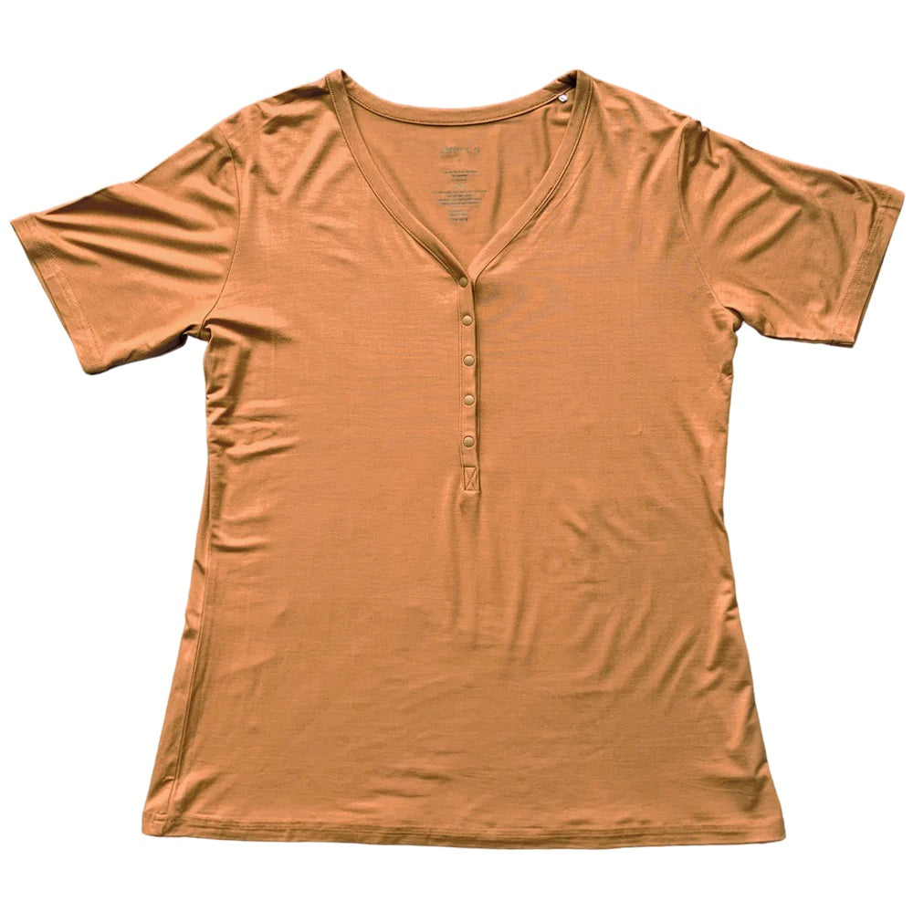 Ember Brown Bamboo Women's Lounge Top