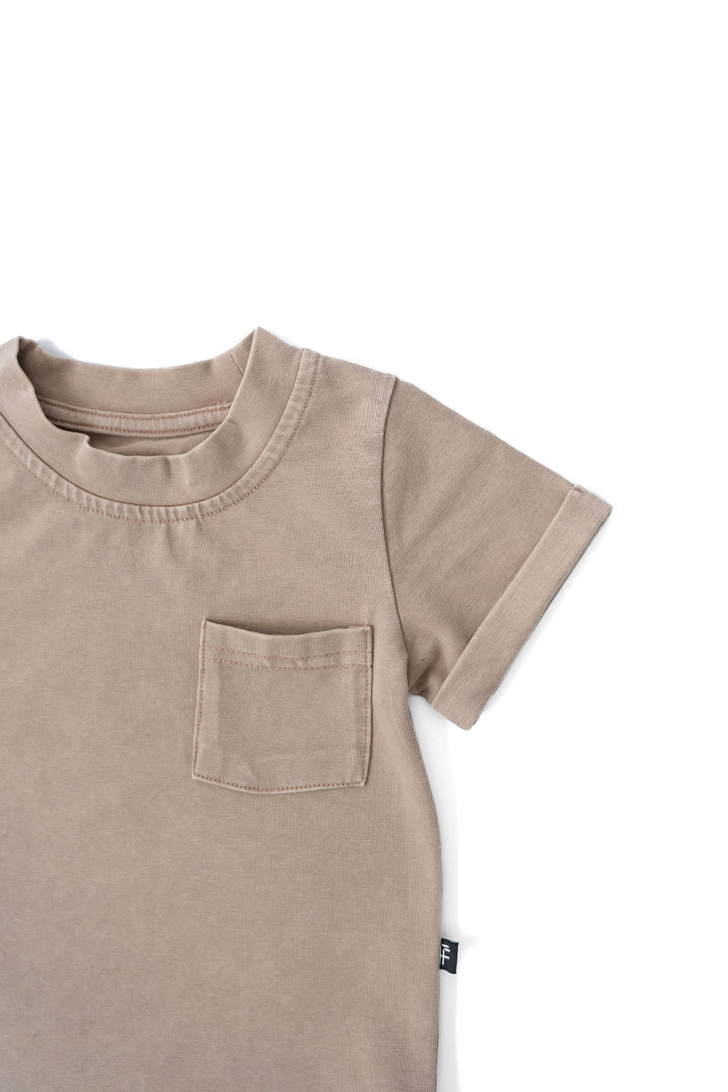 Hazelnut Stonewash Kids Pocket Tee