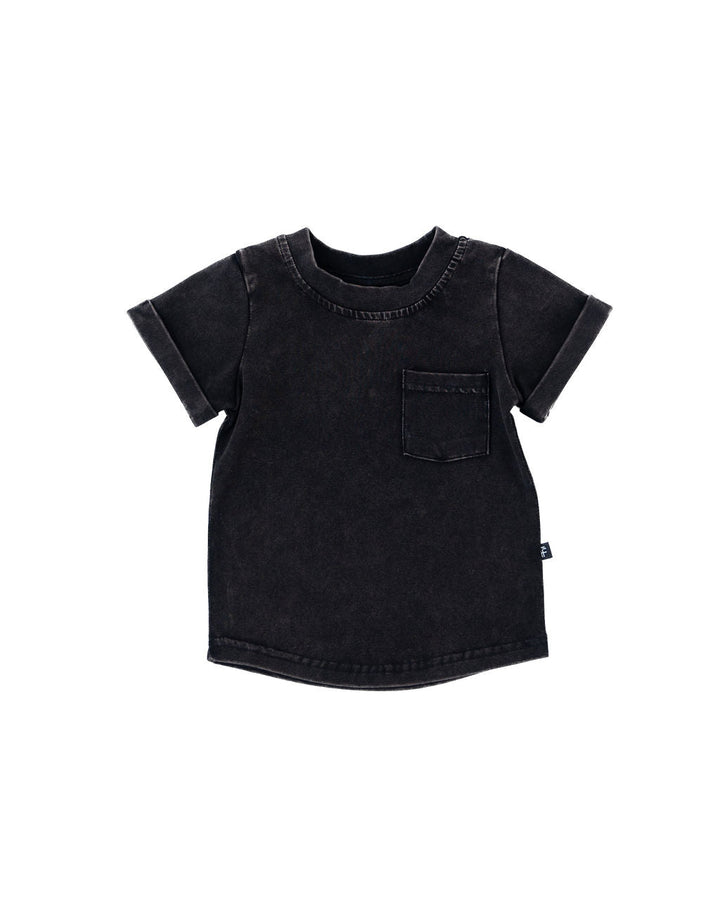 Onyx Stonewash Kids Pocket Tee