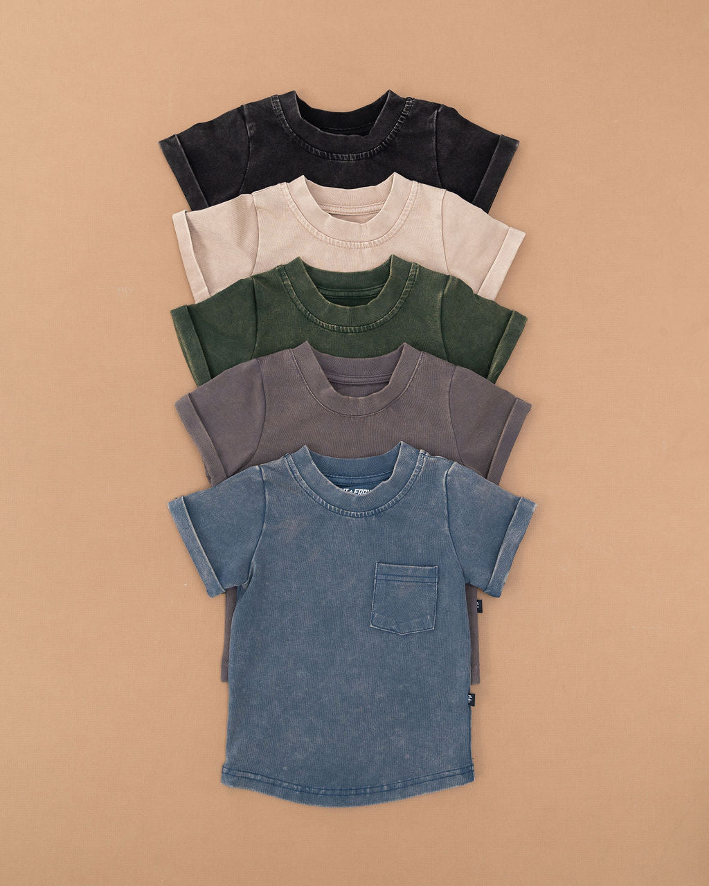 Onyx Stonewash Kids Pocket Tee