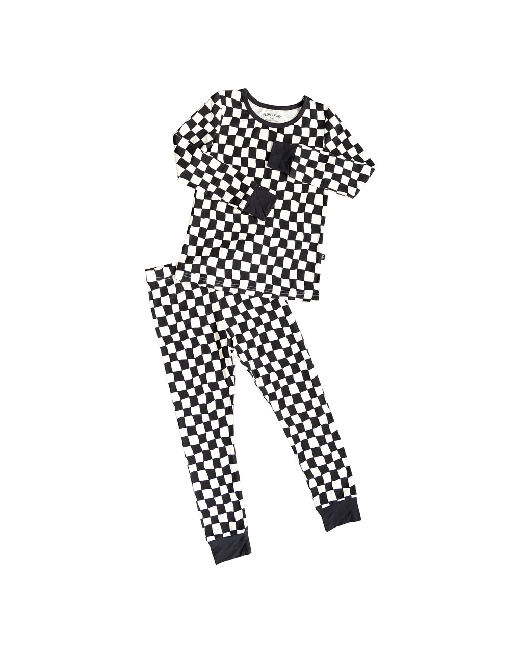 Wavy Checks 2-Piece Pajama Set