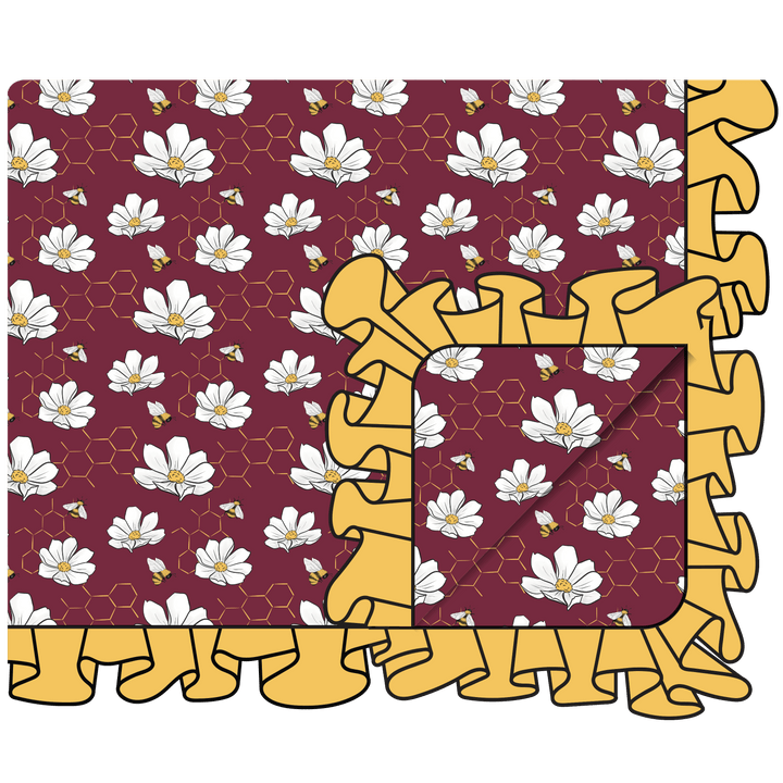 Kamdyn Bamboo Ruffle Toddler Blanket