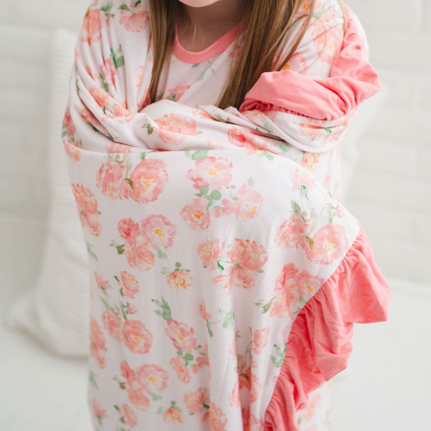 Katie-Rae Bamboo Ruffle Toddler Blanket