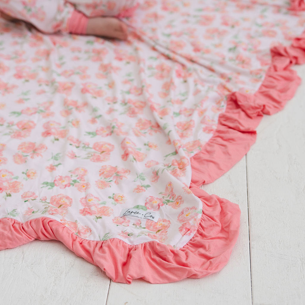 Katie-Rae Bamboo Ruffle Toddler Blanket