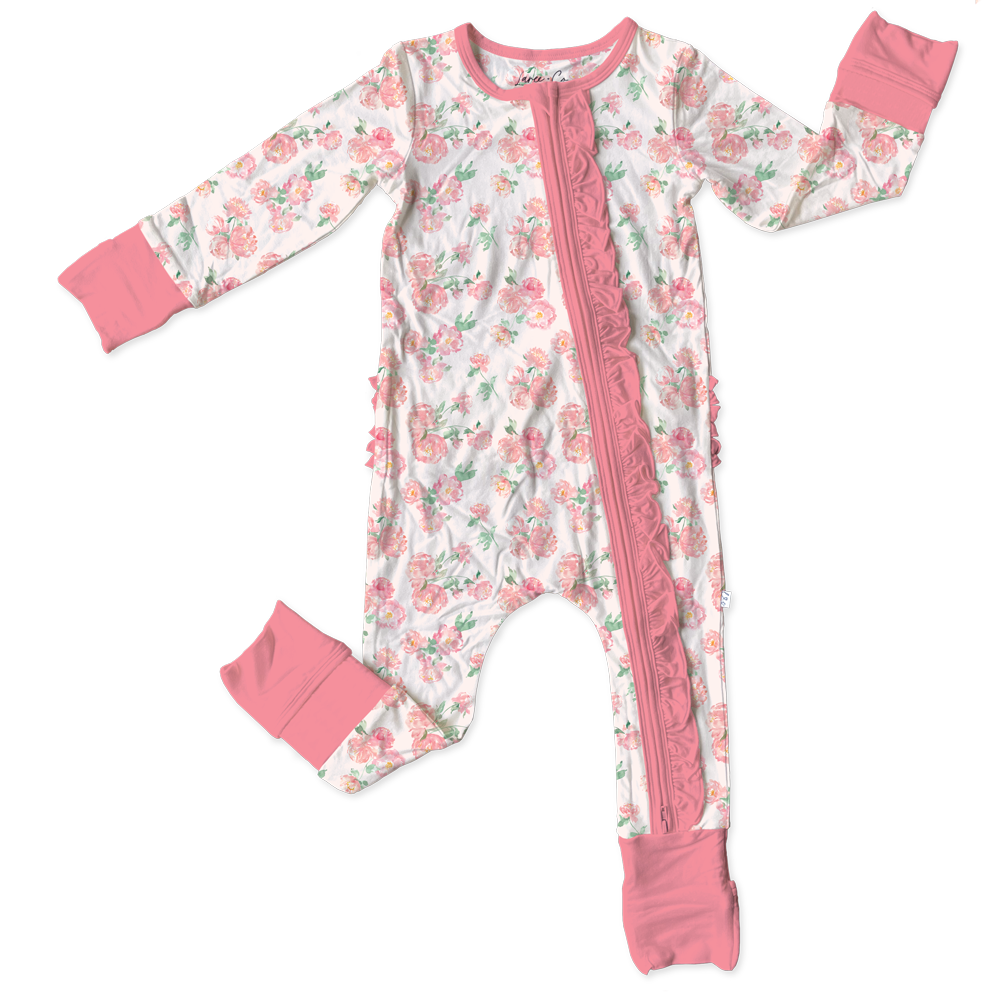 Katie-Rae Bamboo Ruffle Convertible Footie