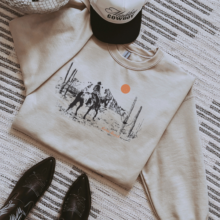 Saddle Up and Ride Adult Sweatshirt | Laree Ranch