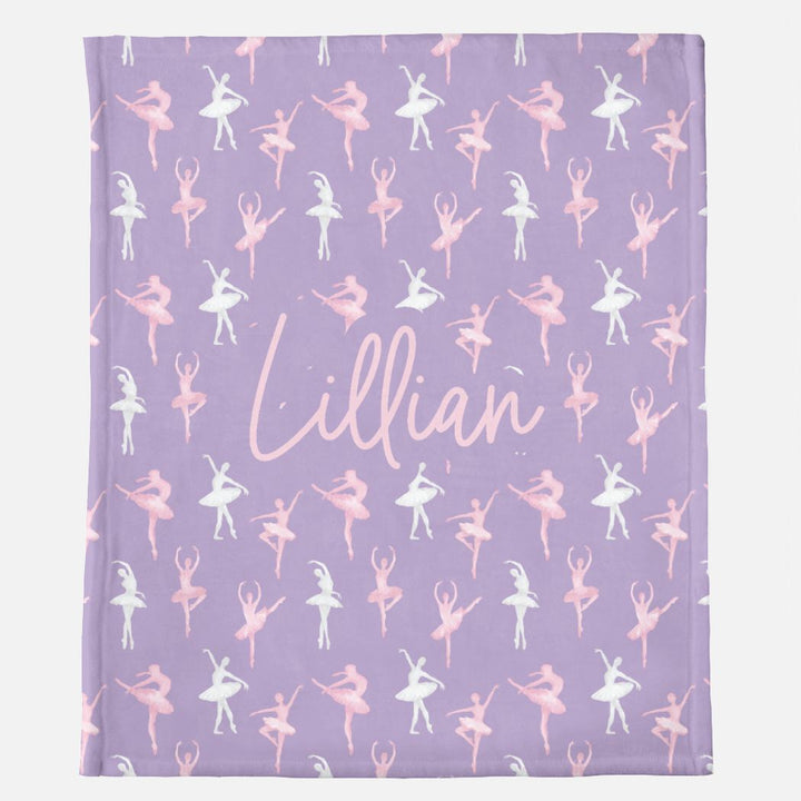 Lillian Ballerinas Personalized Minky Blanket