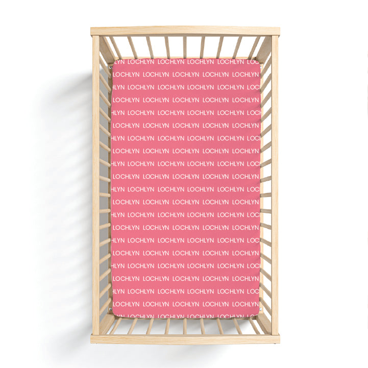 Lochlyn Solid Personalized Crib Sheet