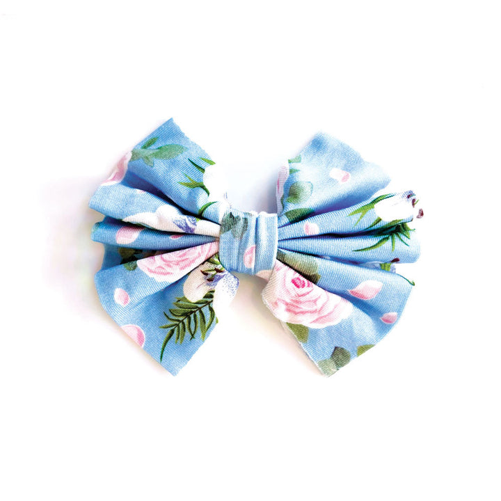 Lillian Floral Bamboo Tied Bow-Dress-Laree + Co.