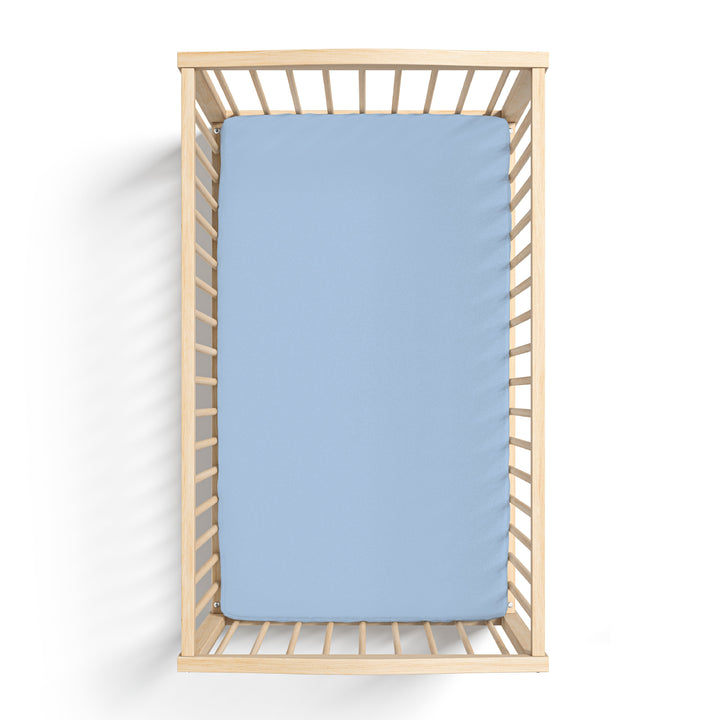 Lillian Trisomy 18 Blue Bamboo Crib Sheet-Crib Sheet-Laree + Co.