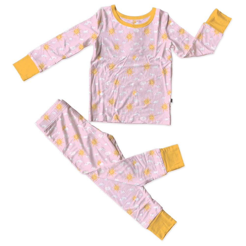 Mason Pink Bamboo 2-Piece Long Sleeve Set