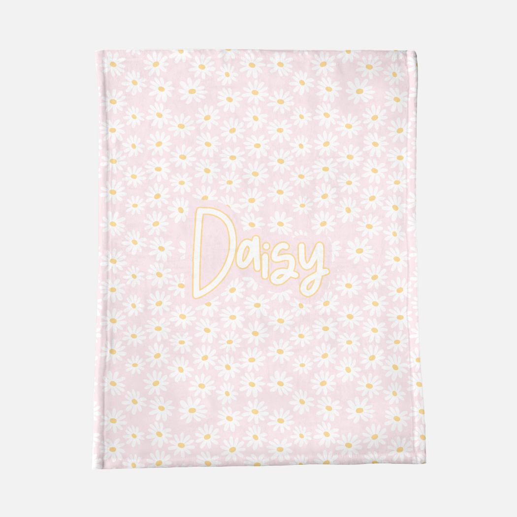 Daisies Personalized Minky Blanket