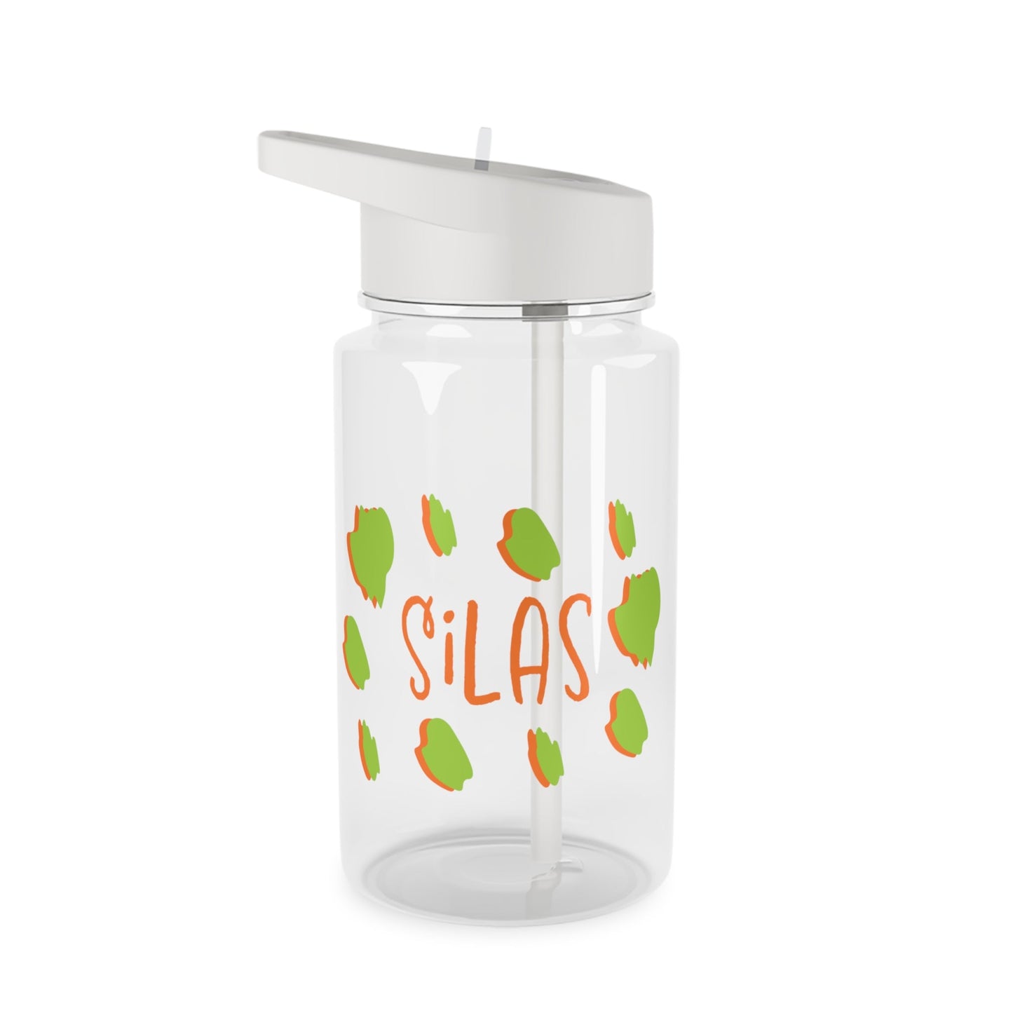 Neon Scribbles Personalized Water Bottle