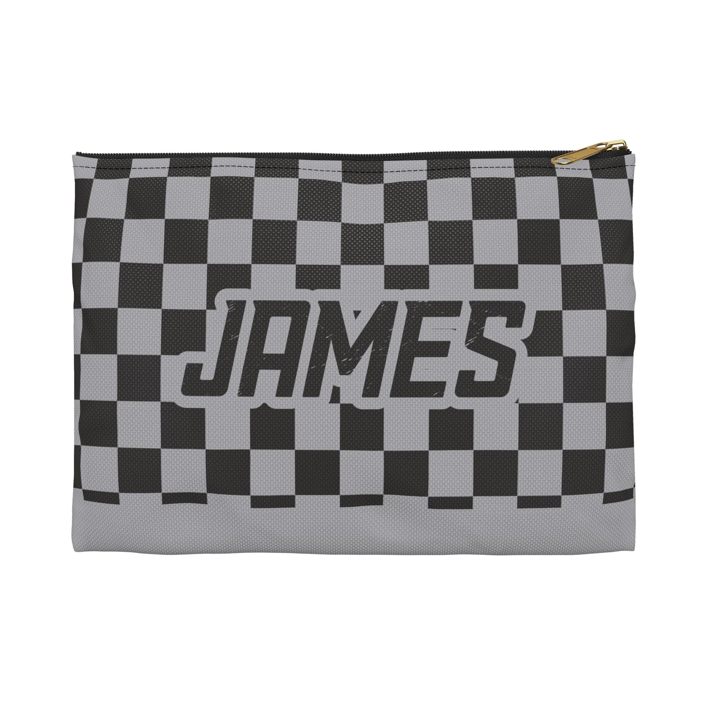 Stone Checkers Personalized Pencil Pouch