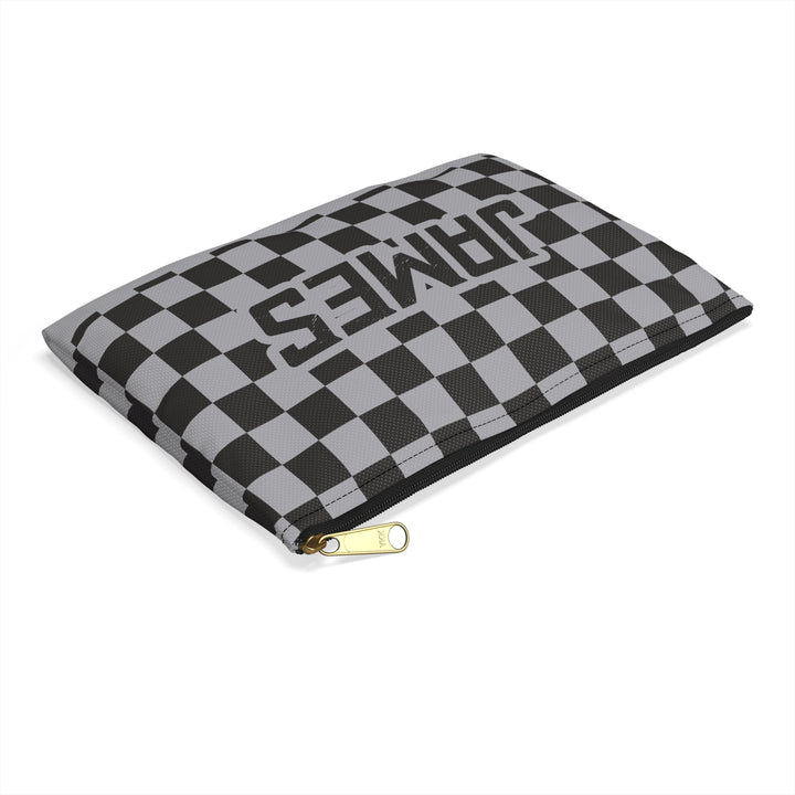 Stone Checkers Personalized Pencil Pouch