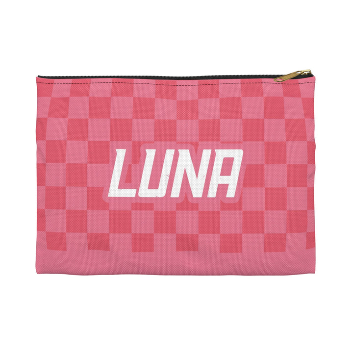 Taffy Checkers Personalized Pencil Pouch