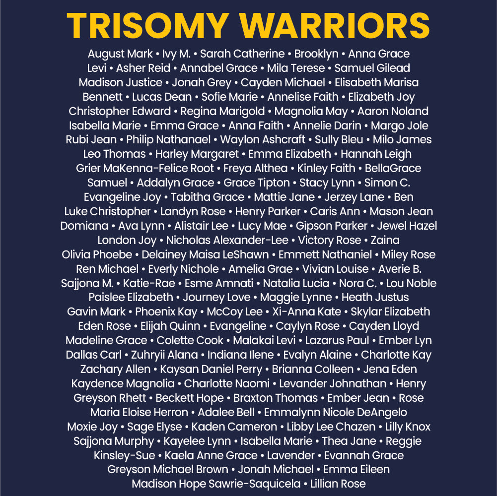 Trisomy Awareness 2024 Onesie