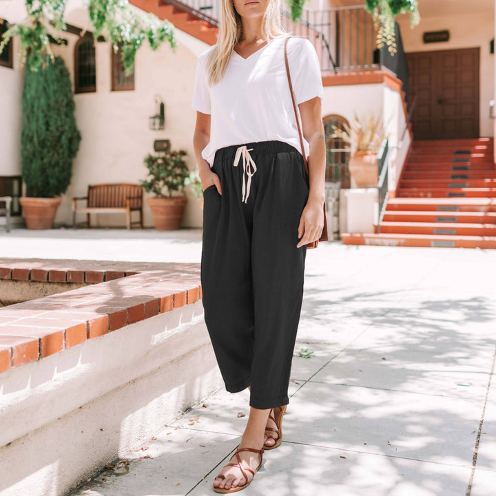 French Terry Cropped Lounge Pants