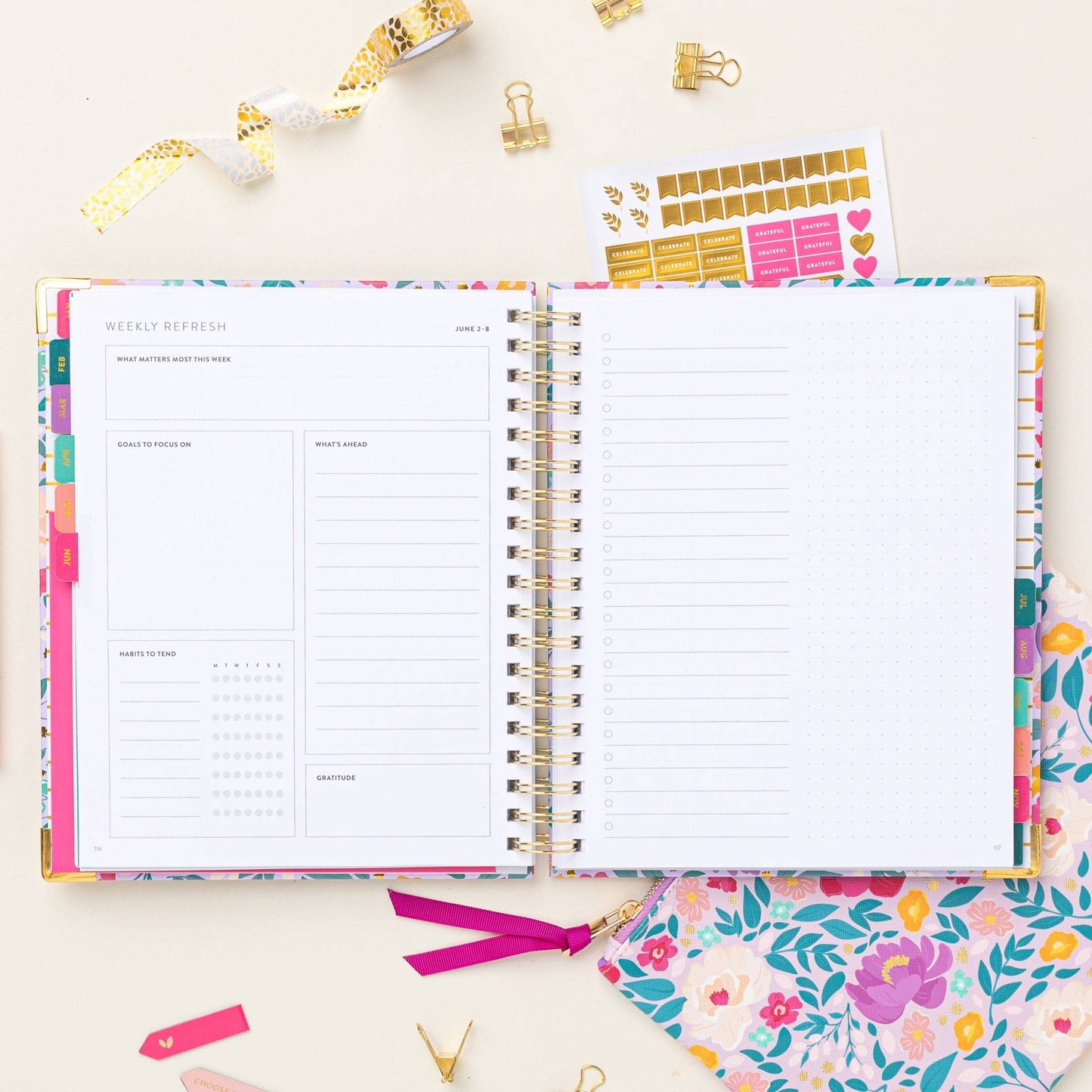 2025 Season by Season Weekly Planner | Lilac Blooms