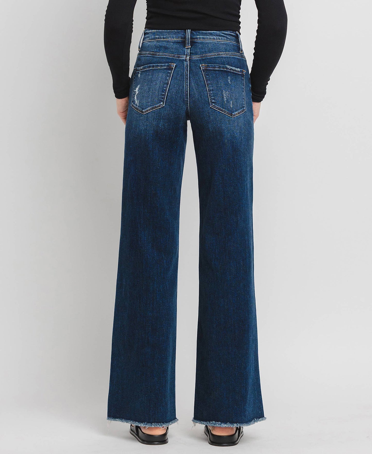 HIGH RISE WIDE LEG JEANS