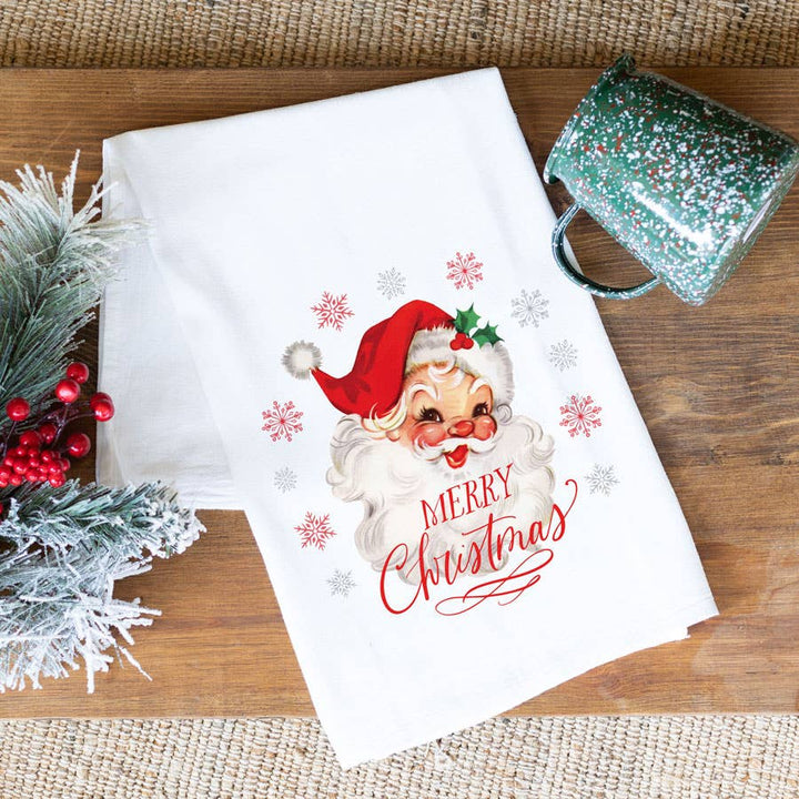 Christmas Tea Towel, Santa