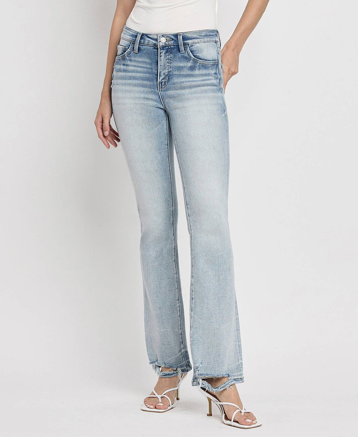 TUMMY CONTROL MID RISE BOOTCUT JEANS