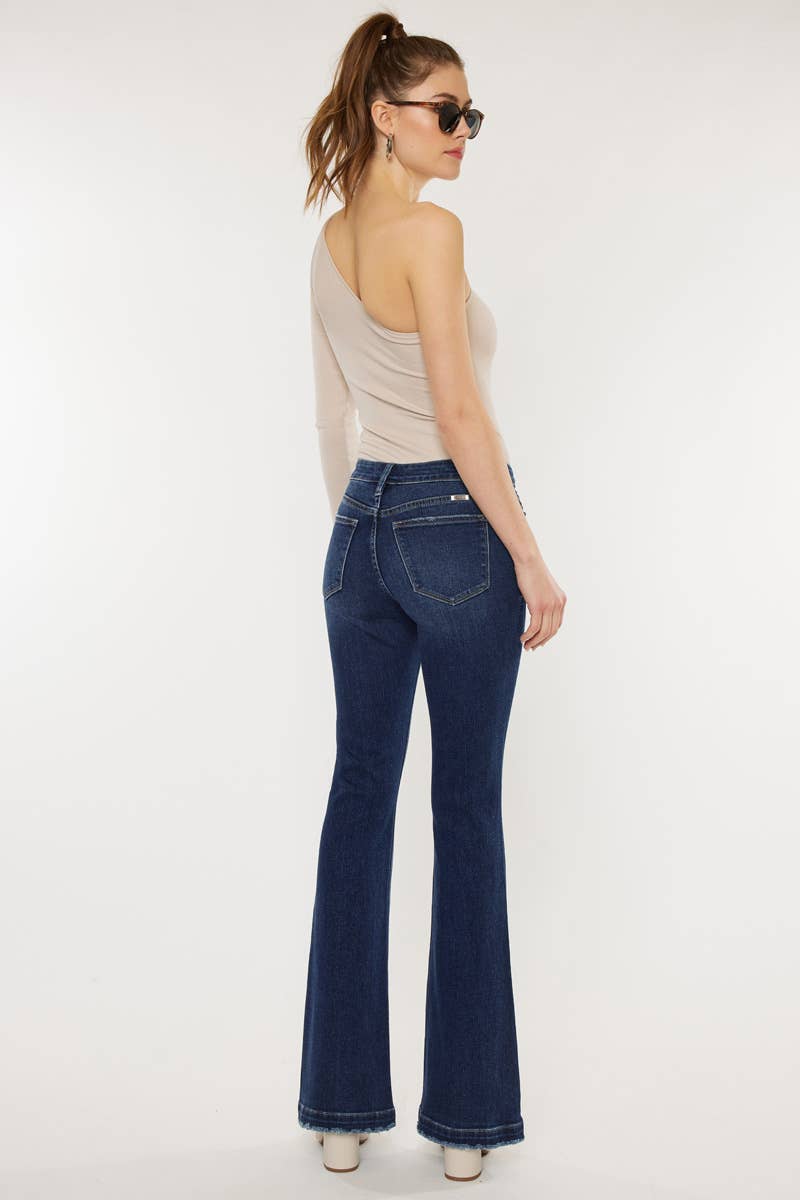 Petite Mid Rise Flare Jeans – Laree + Co.