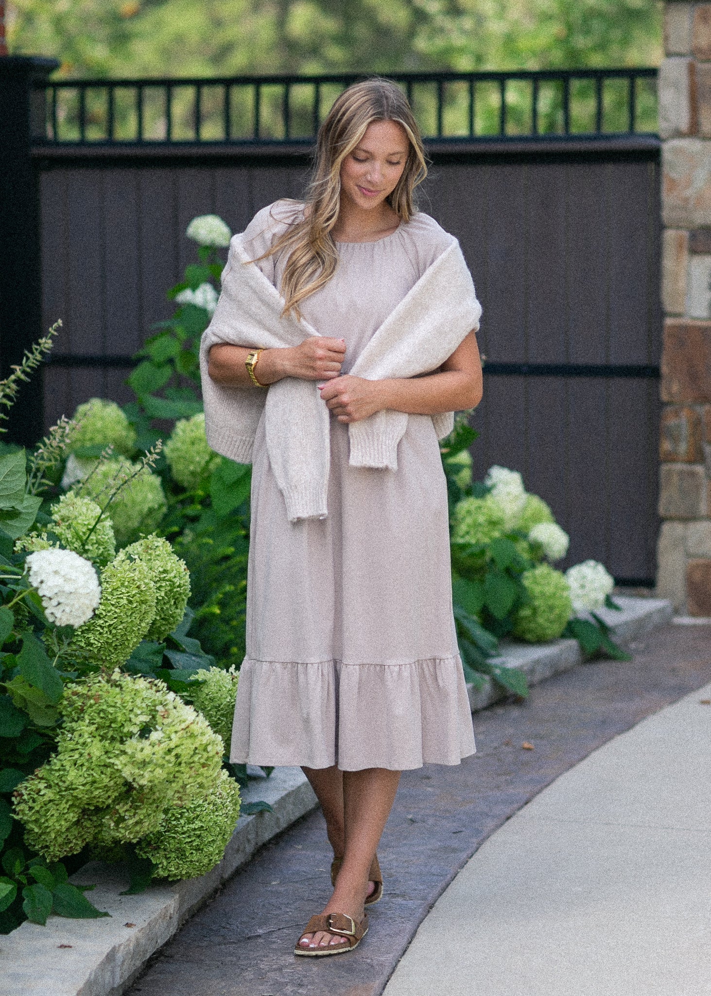 Amy Puff Sleeve Midi Dress Amy Puff Sleeve Midi Dress