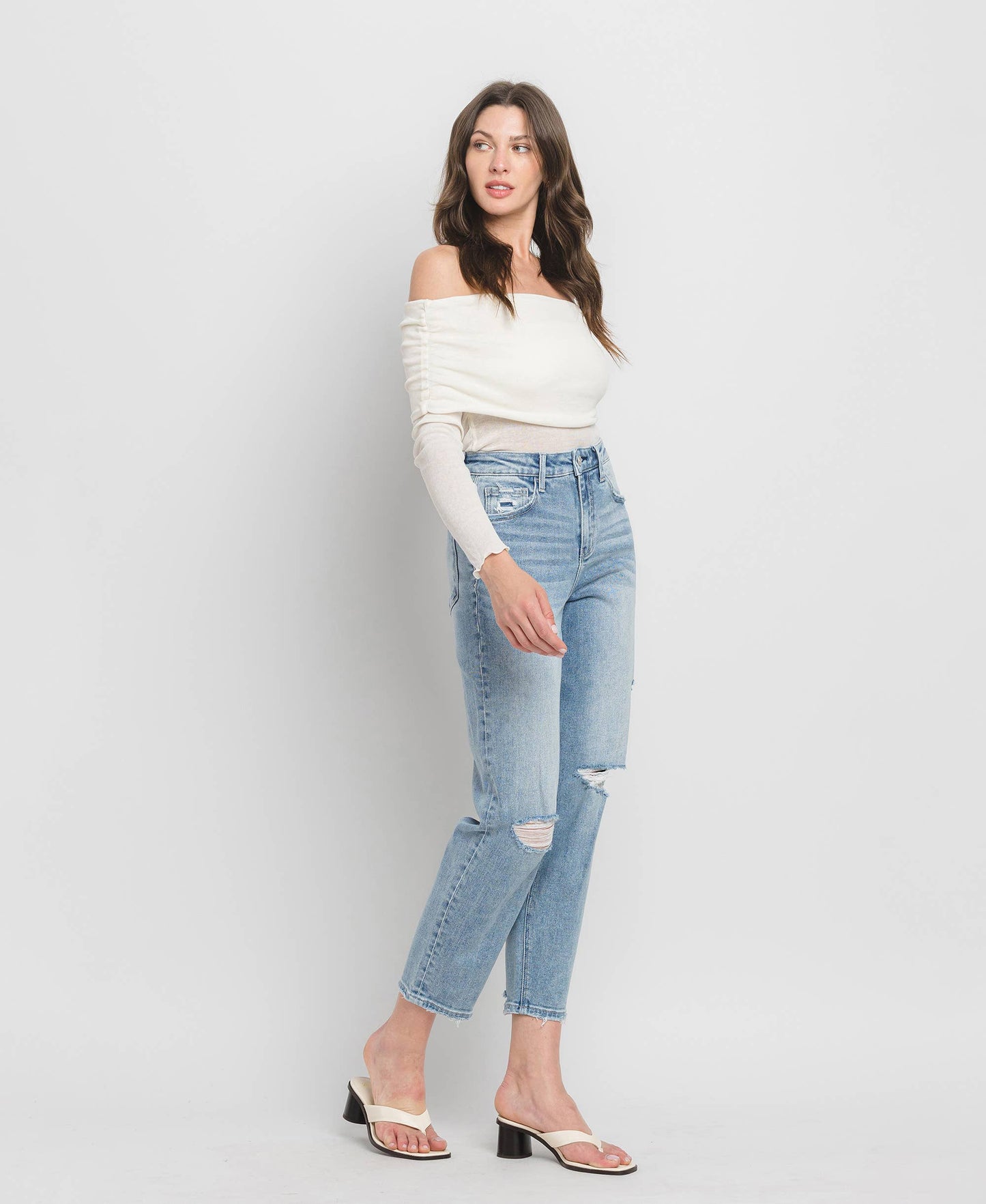 SUPER HIGH RISE BARREL JEANS