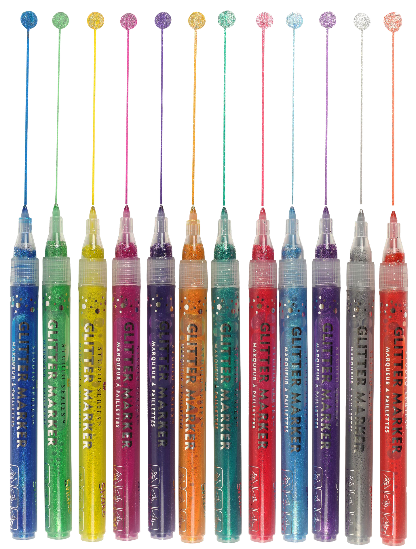 Studio Series Glitter Marker Set (twelve-piece set)