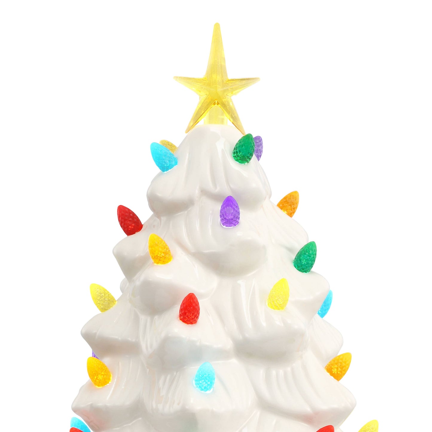 12" Nostalgic Tree - White