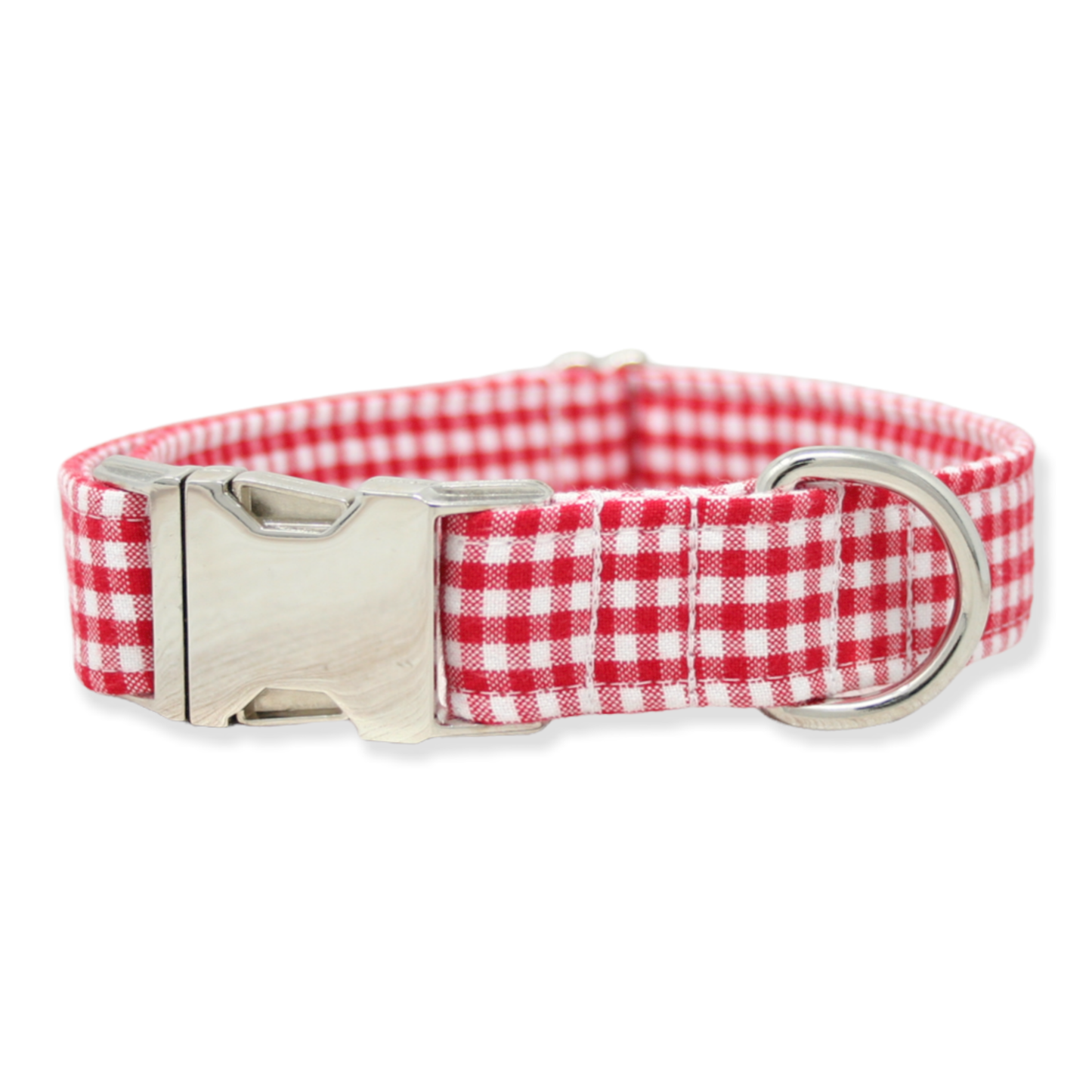 Gingham Dog Collar, Boy Dog Collar, Girl Dog Collar, Red