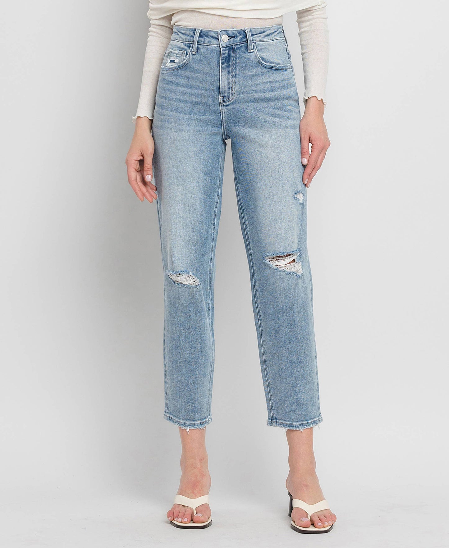 SUPER HIGH RISE BARREL JEANS