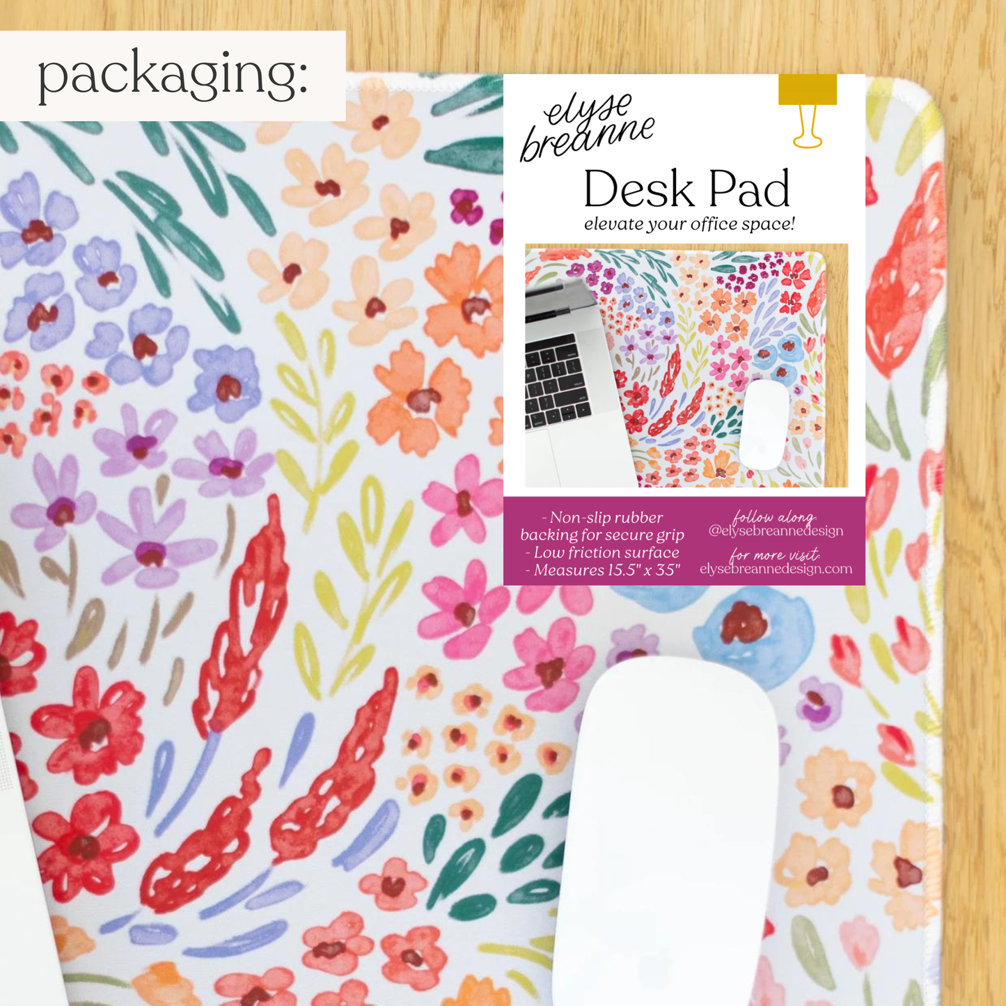 Countryside Blooms Desk Pad